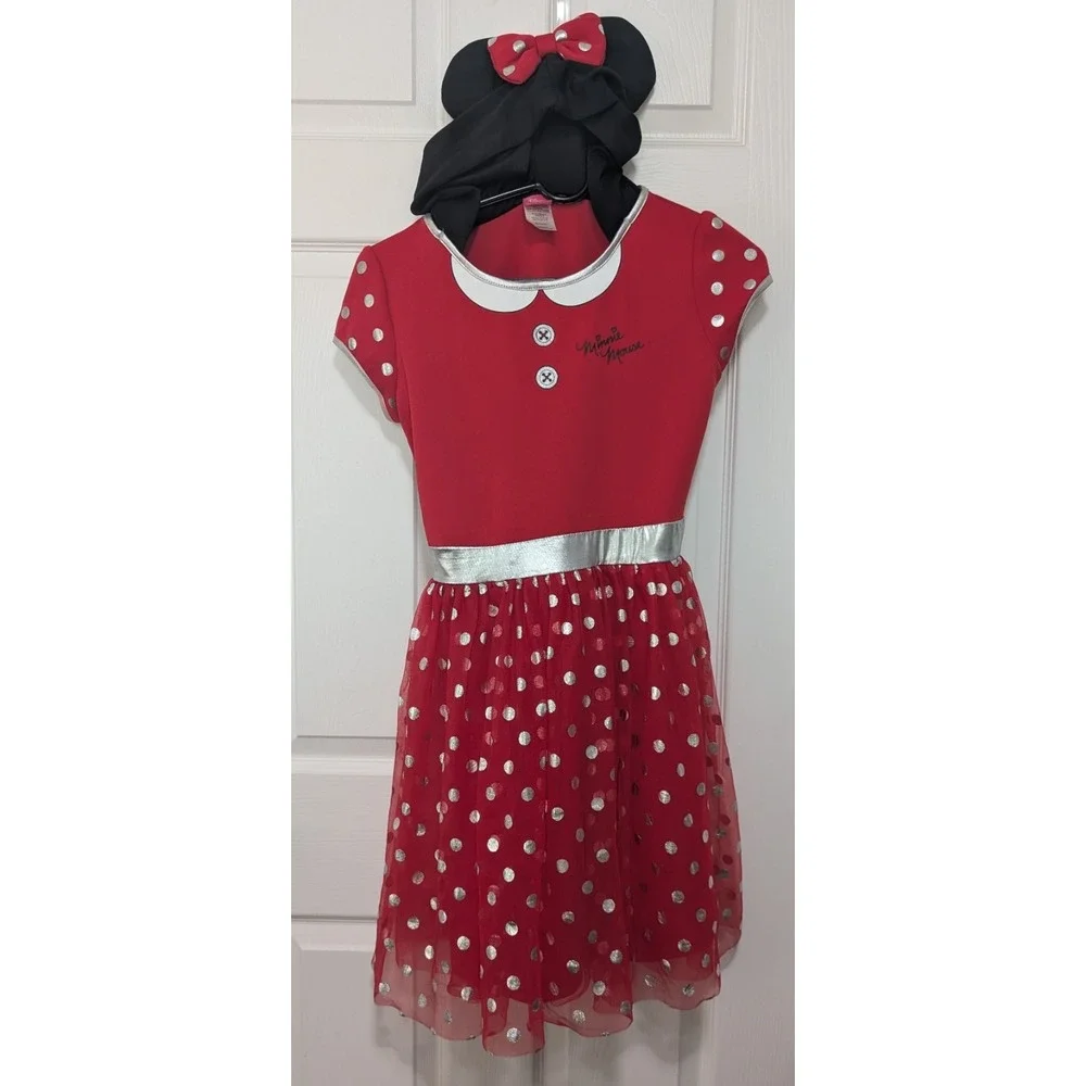Disney Minnie Mouse Dress with Mouse Ears Hood XL 14/16